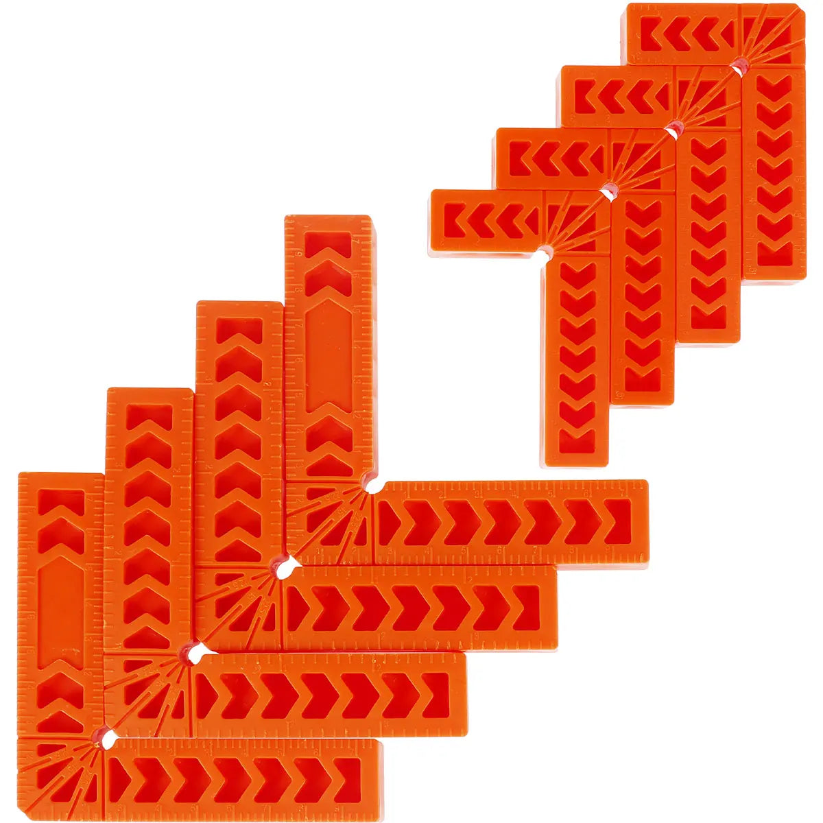 8pcs 90 degree positioning square right angle clips 4 inches/3 inches reusable fixed clips durable corner clips