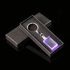 XTOOL Wholesale Blank K9 Shining Crystal Block Cube Keychain for 3D Laser Engraving Rectangular Crystal Lighting Pendants
