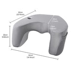 Reading Pillow for Gaming,Lap Desk & Arm Rest with Cup & Phone Holder,Laptop Support, Large Pockets,Comfortable for Work,Gaming