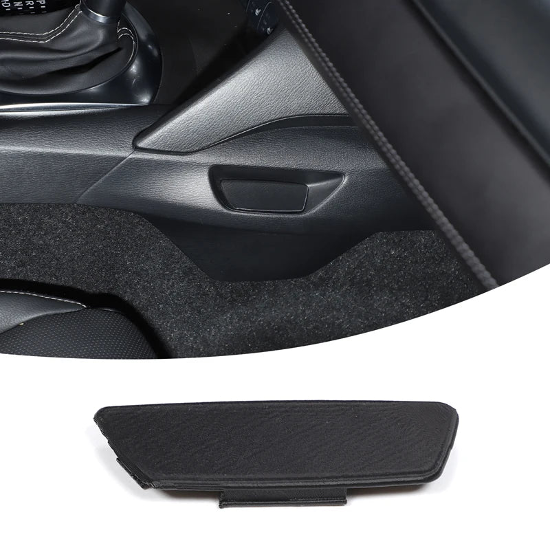LHD RHD for Mazda MX-5 ND 2016-2024 Passenger Cup Holder Hole Protective Cover Car Interior Protective Accessories ABS Black