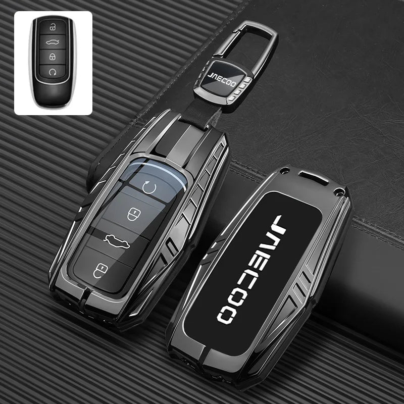 Car Zinc Alloy Silicone Key Case Holder Cover Chain For Chery JAECOO Omoda 5 Tiggo 7 8 9 Plus Pro Arrizo 6 8 Car Styling Remote