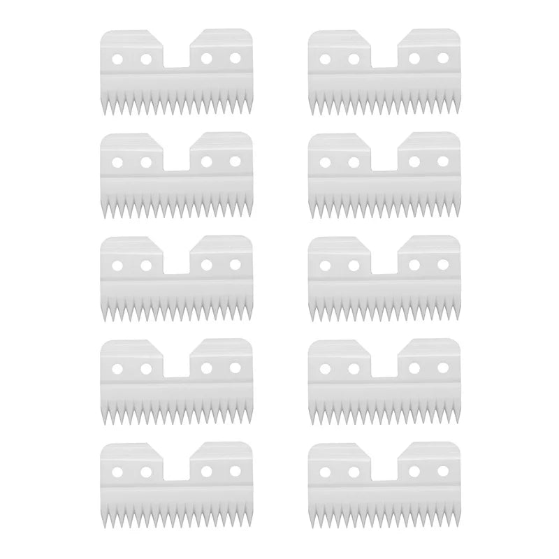 10pcs/lot 18 Teeth Ceramic Edge Carbon Coated Steel Pet Clipper Blade Dog Grooming Blade Electric Accessories for Andis Wahl