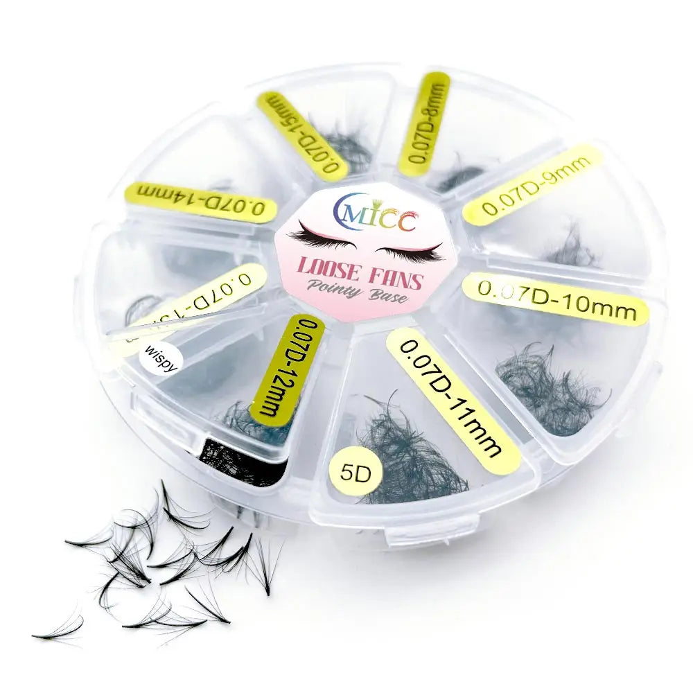 5D/7D/9D 8-15mm Mixed length Sandwich Premade Volume Wispy Fans Eyelash Extension Handmade Natural Spikes False Lashes Extension