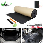 Uxcell 200X50cm 5mm 8mm 10mm 10.76sqft Car Acoustic Foam Floor Tailgate Sound Insulation Deadener Mat Noise Reduction Pad Black