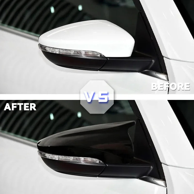 For VW JETTA MK6 Volkswagen Passat B7 Scirocco Beetle CC Eos Rearview Mirror Cover Add on Side Wing Mirror Cover Caps
