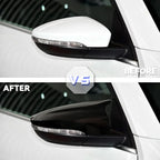 For VW JETTA MK6 Volkswagen Passat B7 Scirocco Beetle CC Eos Rearview Mirror Cover Add on Side Wing Mirror Cover Caps