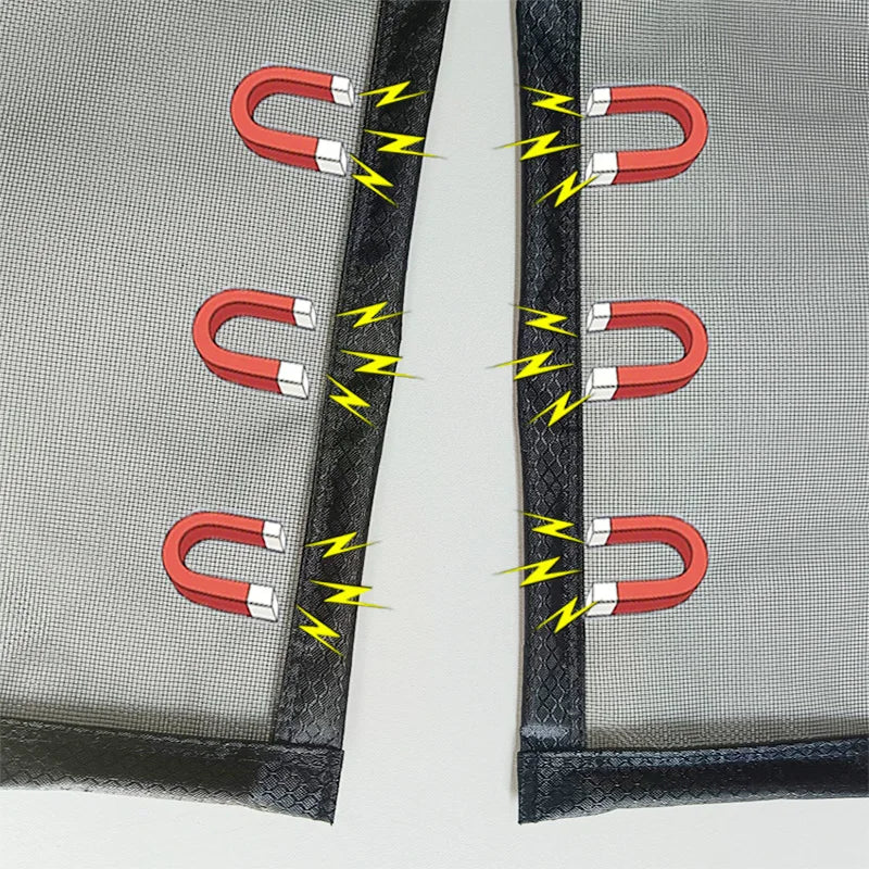 Anti-mosquito magnetic door curtain partition curtain Household non-perforating magnetic mute screen curtain screen mosquito net