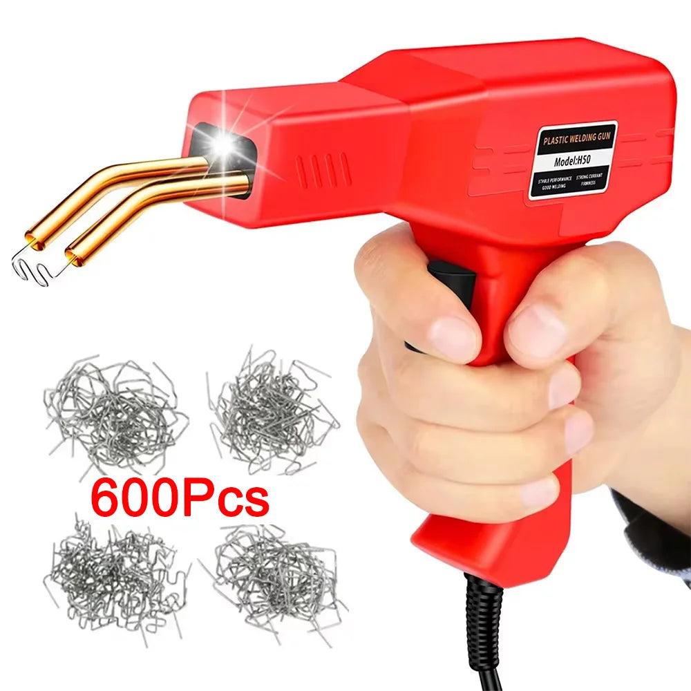 Plastic Welding Kit Repair Welder Kit Hot Stapler for Car Bumper Cracks, Kayaks, Plastic Toys