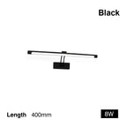 Modern Interior Wall Lamp 80 100cm Led Apply wall light Black Silver Bathroom Lighting Wall Mounted Picture Light Wall Sconce