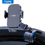 TOPK D46J Dashboard Car Phone Holder Mount, Easy Installation, Universal Clip Mount, Compatible with All Smartphones