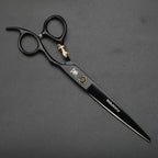 XUANTENG 7-inch black hair cutting scissors with bearing design, barber scissors