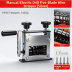 Manual Dual-Drive Wire Stripper Tool for Scrap Copper Wire Cables, 1-17mm