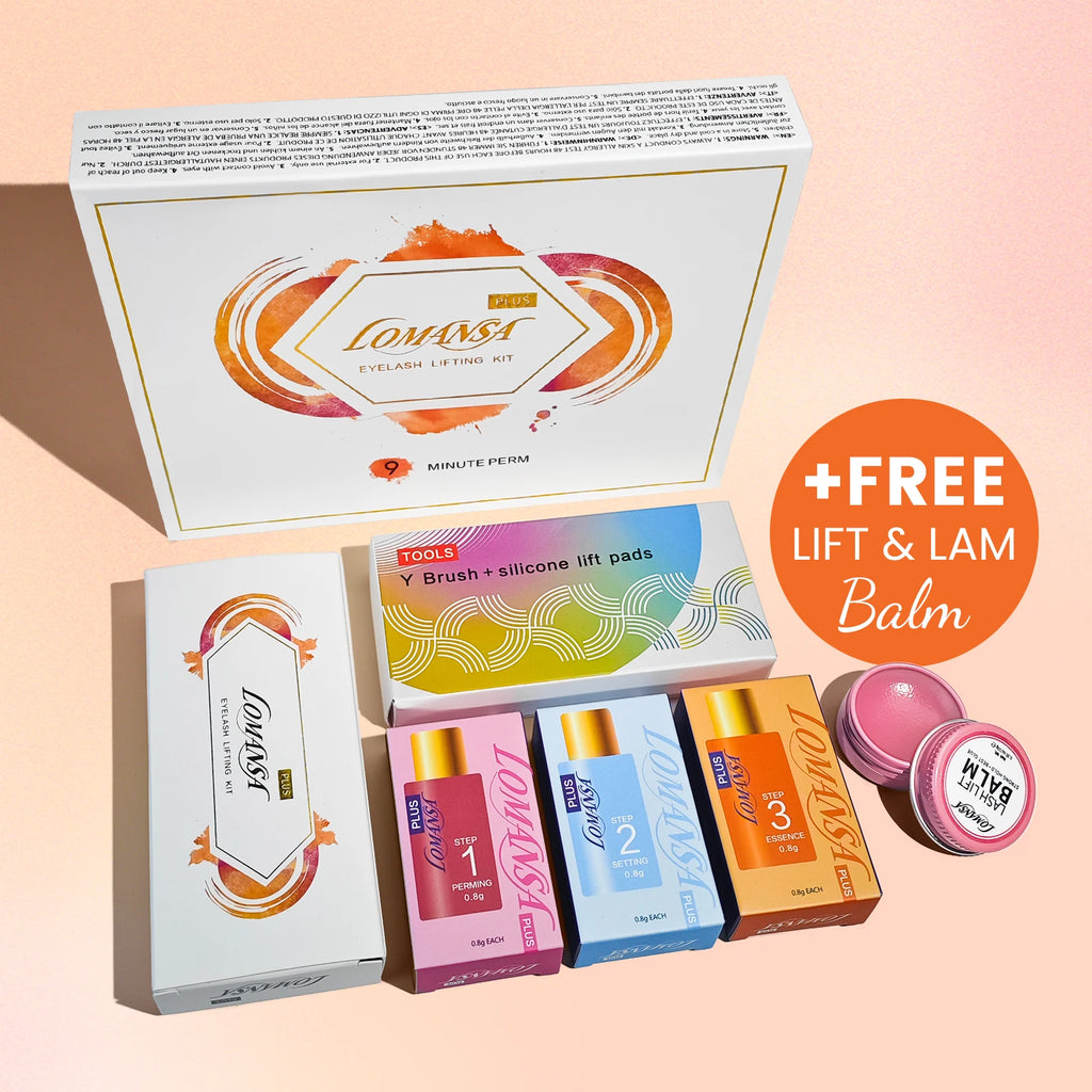 Lomansa Lash Lift Eyelash Lift Kit 8-12 Minutes Instant Lifting Perming Curling For Eyebrow Eyelashes Perm Kit Lasts 6-8 Weeks