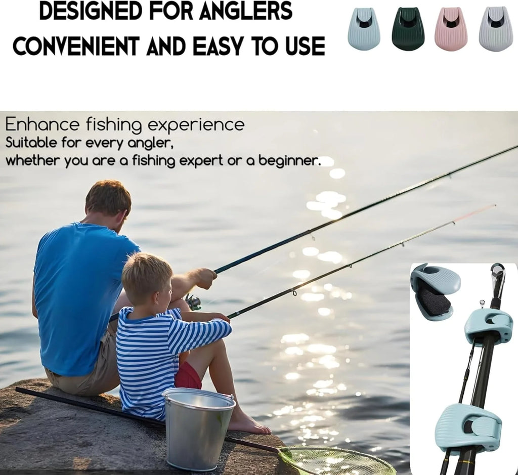 1PC-4PCS Fishing Pole Holder Portable Compact Fishing Rod Fixer Wall Mounted Fishing Pole Strap Multifunctional Rod Holder Clip