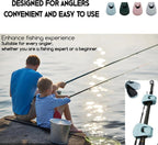 1PC-4PCS Fishing Pole Holder Portable Compact Fishing Rod Fixer Wall Mounted Fishing Pole Strap Multifunctional Rod Holder Clip