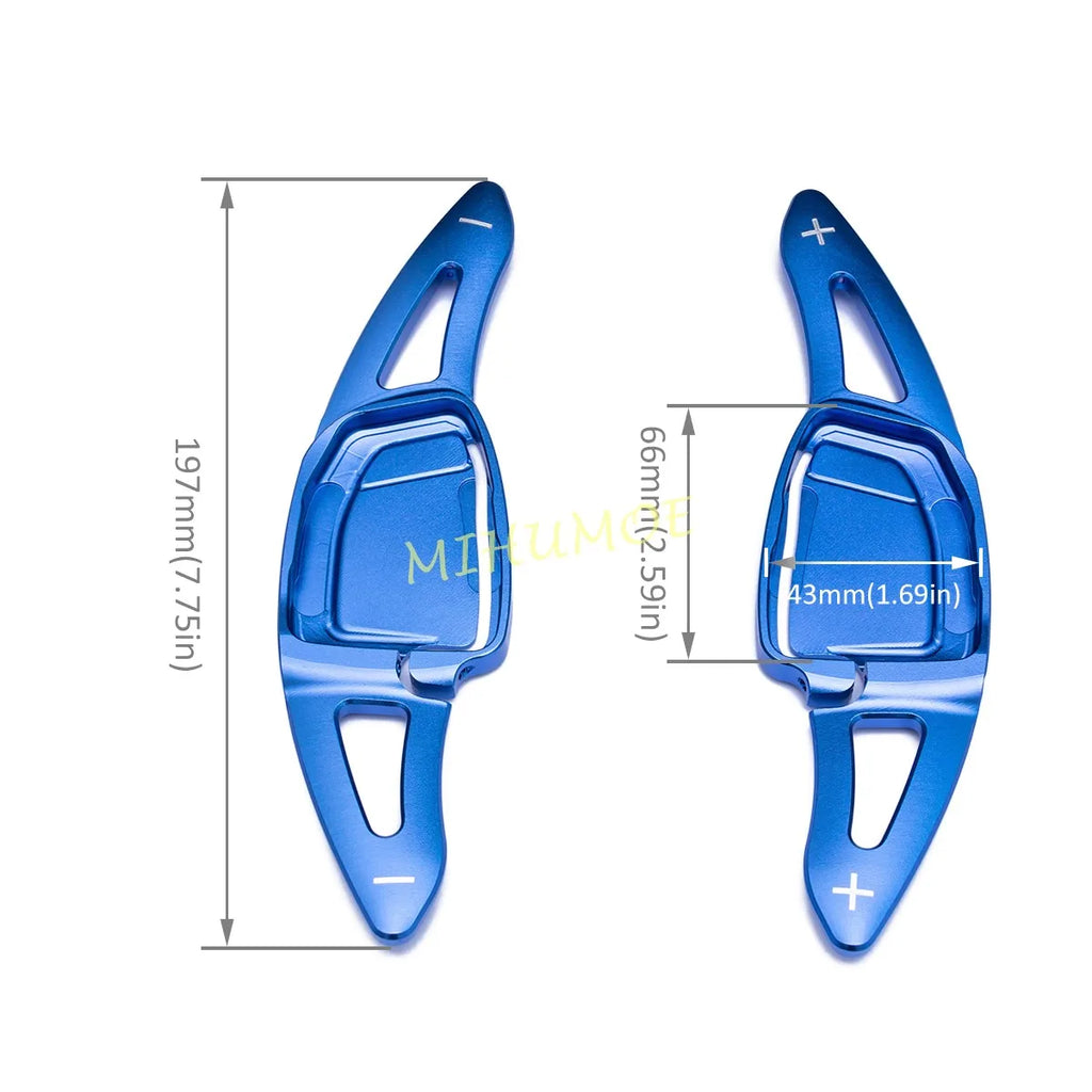 For Audi RS3 RS4 RS5 RS6 RS7 RS e-tron GT 2020-2025 2pcs Car Steering Wheel Shift Paddle Shifter Extended Aluminum Alloy