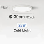 Ultra-Thin LED Ceiling Lamp Chandelier 23/30cm with Remote Control for Home Decor Lighting in Living Room Bedroom Kitchen