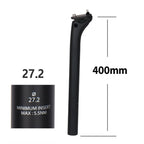 ELITAONE MTB Carbon Seat Post 20mm Offset 25.4-31.6mm Clamp 350-450mm Length Mountain/Road Bike Seatpost Lightweight Design