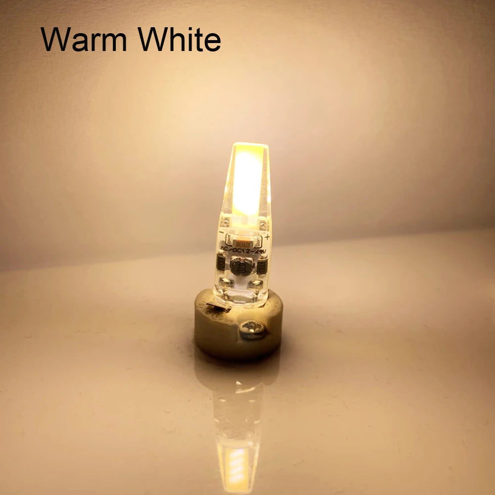 G4 led lamp lampada AC DC 12v 24V 2W 3W 5W 6W cob led light replace 360 Beam Angle Halogen Chandelier g4 led bulb 5pcs