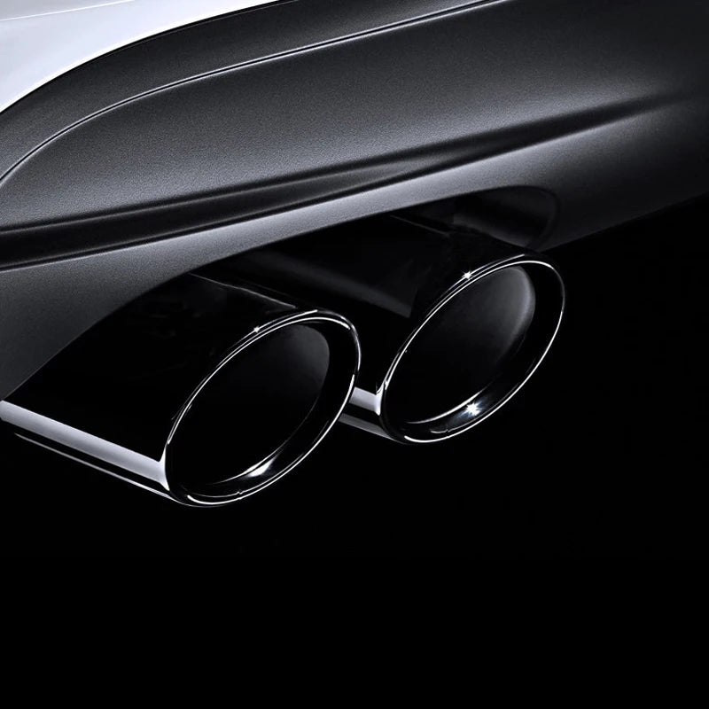 For BMW F10 F20 F30 F32 F34 F36 F48 Car Exhaust Muffler Tip Stainless Steel Pipe Chrome Trim Modified Car Rear Tail Throat Liner
