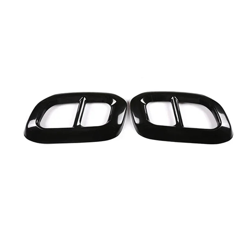 For 2020-2022 Mercedes-Benz GLC GLE GLS W167 X253 X167 stainless steel tail throat exhaust muffler pipe cover paper accessories