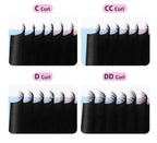 10 Cases Individual Eyelashes Extension 6-20mm Synthetic False Mink Eyelash Lower Lashes Russian Volume Makeup Eyelash Wholesale