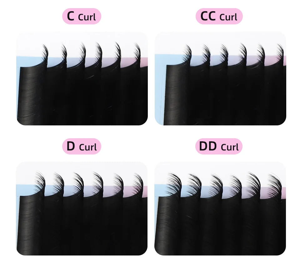 10 Cases Individual Eyelashes Extension 6-20mm Synthetic False Mink Eyelash Lower Lashes Russian Volume Makeup Eyelash Wholesale