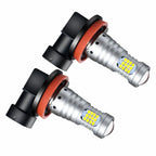 Big Power LED Lens Fog Lights Bulbs 2016LEDs 60SMD H11 H8 H9 H16EU 6000K White 9-48V 12V/24V Plug & Play for Car Fog Head Lights