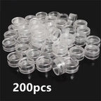 50/100/300pcs 5g Transparent Cosmetic Bottles Containers Pot Sample Clear Cream Jar For Nail Arts Small Clear Can Tin For Balm