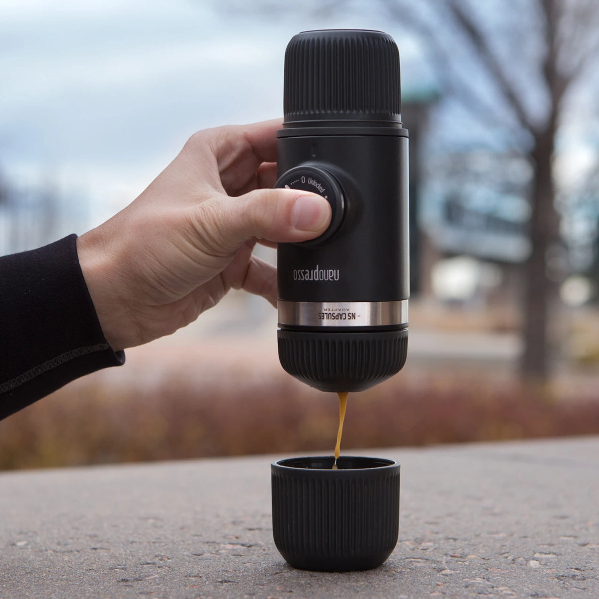 Wacaco Nanopresso NS Adapter is an accessory for Nanopresso Portable Espresso Machine, Compatible with NS Capsules*.