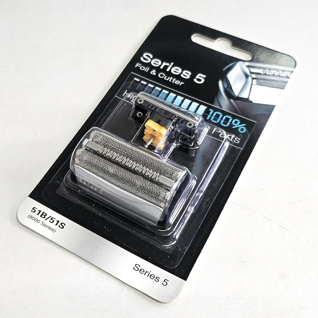 Silver 51s Replacement Foil Head Cutter Compatible for Braun 5 Series Electric Shaver wfs1 wfs2 510, 550, 560, 570cc, 590cc...