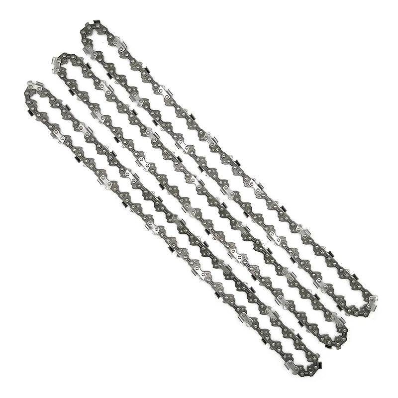 Chainsaw Blades 3 Pieces Saw Chains Semi Chisel for 3/8" Pitch 1.3mm Gauge 44 45 50 52 55 56 57 59 Drive Links Are Available