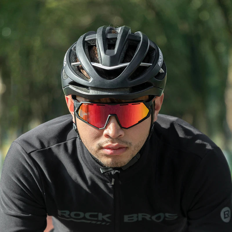 ROCKBROS Cycling Sunglasses Polarized Photochromic TR90 Ultra-Light Non-Slip Bike Glasses