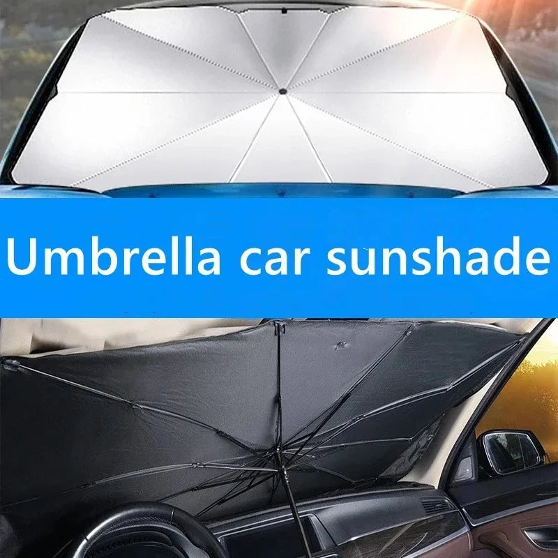 Car Sunshade Car Sunshade Retractable Sunscreen Heat Insulation Front Windshield Parasol Summer Sunscreen Products