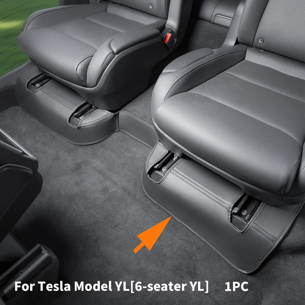 For Protective pads under the second row seats of 6 Tesla Model YL, foot kick guards for the middle seat, seat corner protectors