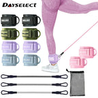 Yoga Exercise Tools Fitness Ankle Buckles Stretchy Leg Bands Resistance Bands Leg And Hip Trainer Adjustable Foot Support Sleeve