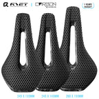 RYET 3D Printed Full Carbon Bicycle Saddle 245*135/145/155mm Bike Saddle for MTB Gravel Road Bike Seat Cushion bicycle parts