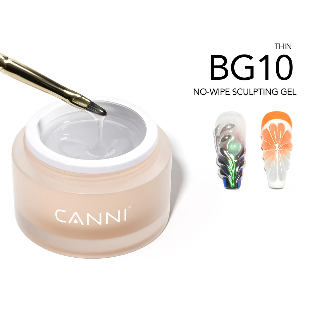 10g CANNI 3D PVC Sculpting Gel Pearly White Clear Non-Stick Hand Easy Shaping Sculpting Carving Soak Off UV LED Nail Manicure