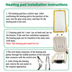 Universal Built-in Car Seat Heater Kit Fit 2 Seats 12V 100W Alloy Wire Heating Pad With Ventilation Hole 2 Levels Control Switch