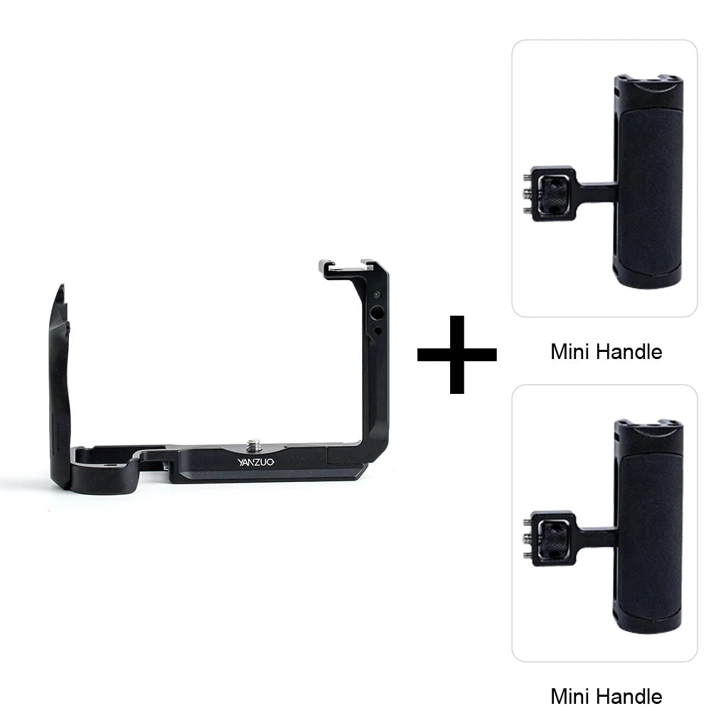 YANZUO Nikon Z50 II Camera Cage Kit2 Black-MiniGrip Metal Expansion Frame