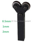 Dual Wheel Knurling Tool Kit 7pcs 0.5mm 1mm 2mm Wheel Linear Pitch Knurl Set Steel Lathe Cutter Wheel Knurling Tool Set