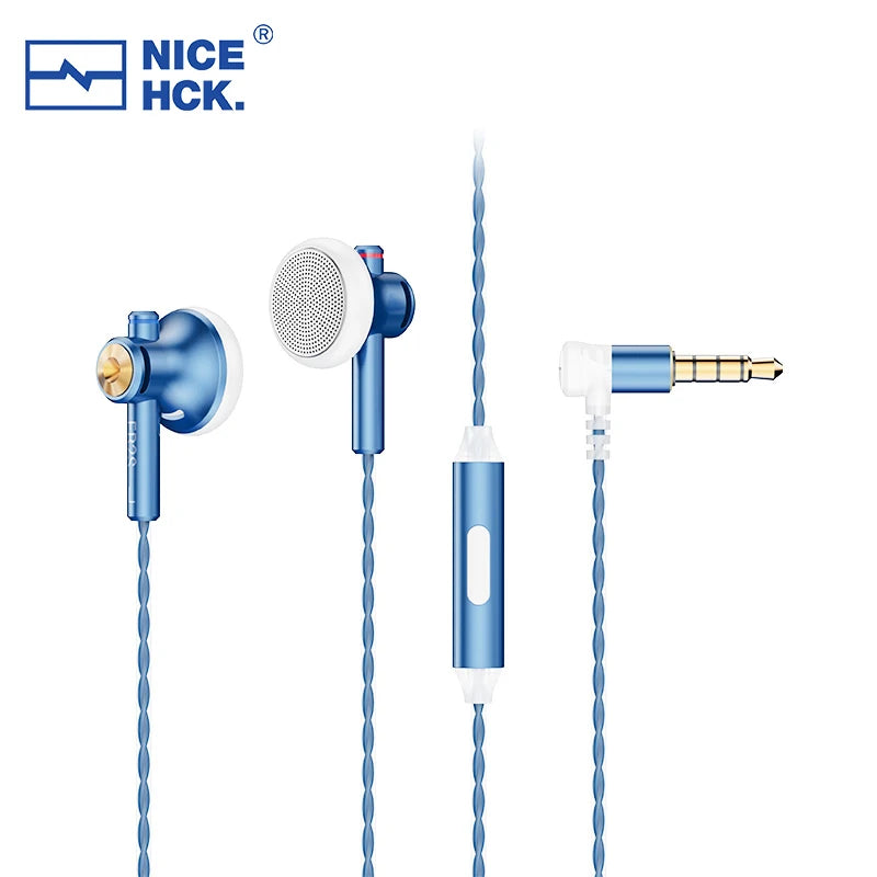 NICEHCK EB2S Pro Wired Earbuds Flat-Head 15.4mm LCP Dynamic Driver 3.5mm/4.4mm