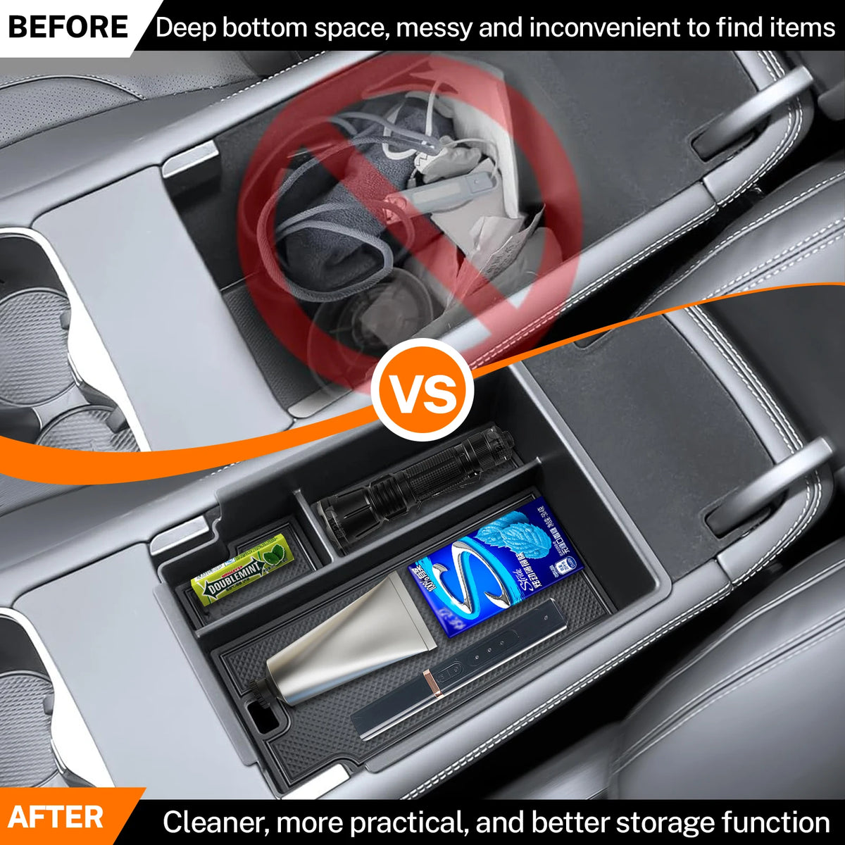 Center Console Organizer Armrest Storage Box Pallet For BYD Sealion 7 2024 2025 2026
