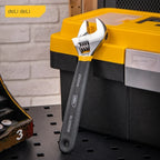 Deli Adjustable Wrench Carbon Steel Dip Plastic Handle Spanner, DL120002/DL120006/DL120010