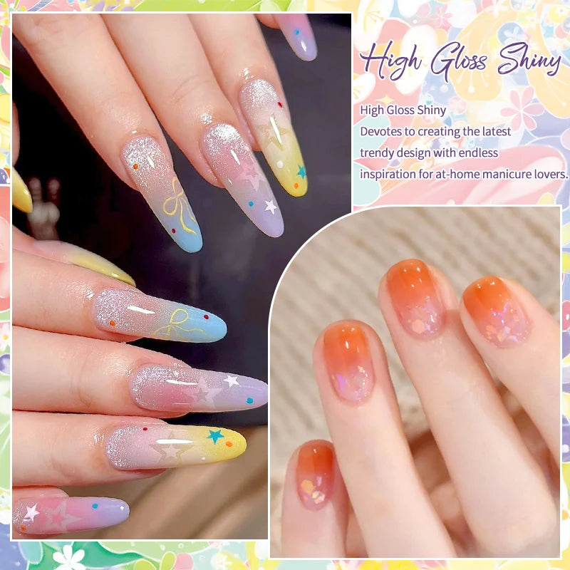 1-9Colors Candy Oil Painting 3D Sculpture Creative DIY Gel Soak Off Gel Nail Modeling Gel Carving Nail Texture Glue Soild