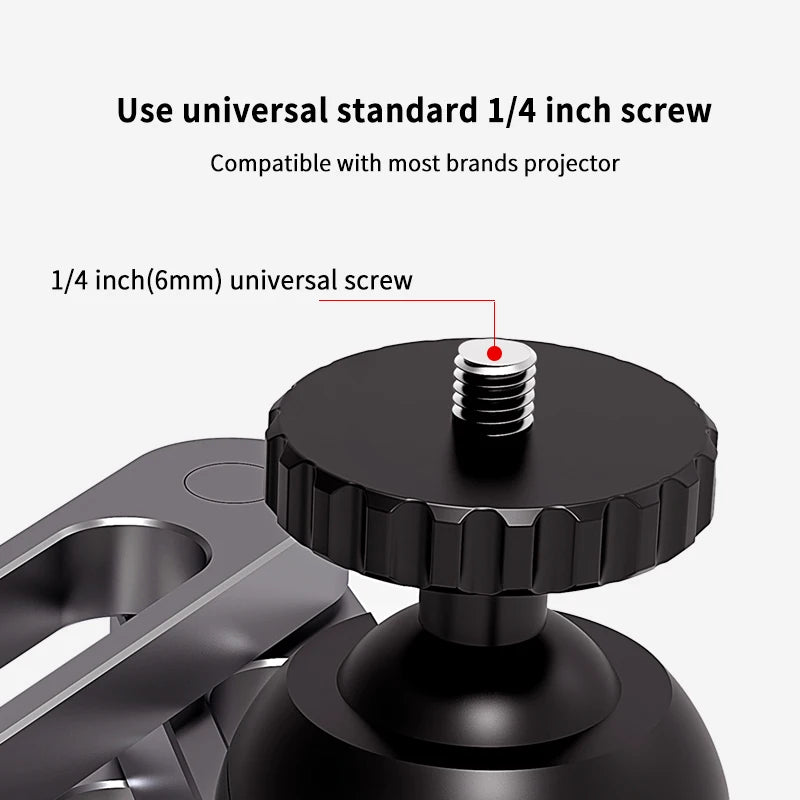 Projector Wall Mount Bracket Adjustable Foldable Aluminum Alloy Multi-Angle Support