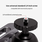 Projector Wall Mount Bracket Adjustable Foldable Aluminum Alloy Multi-Angle Support