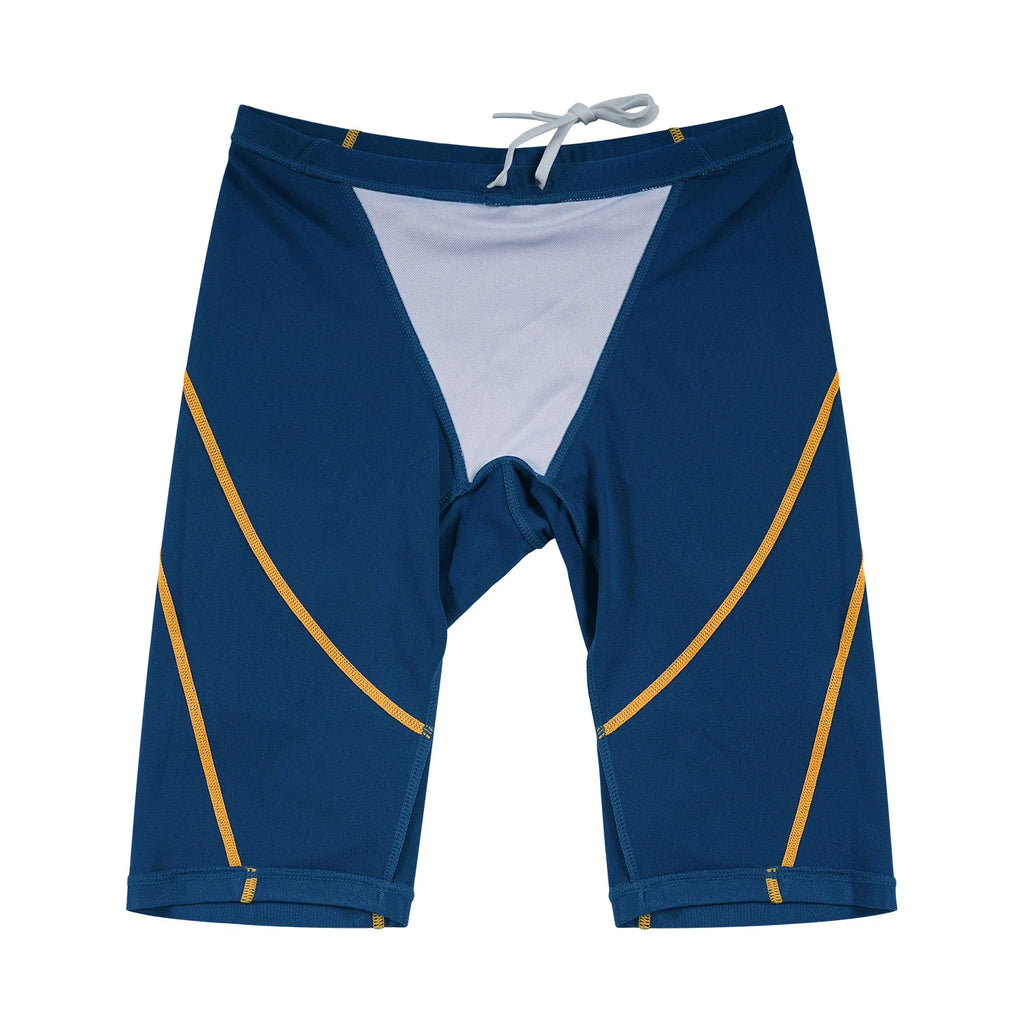 MY KILOMETRE Mens Swim Jammer Swimwear PBT Durable Athletic Training Endurance Swimsuits Swimming Shorts Trunks Man Swim Jammers