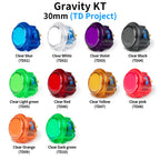 Qanba Gravity KT Arcade buttons Mute snap-in button Multiple trigger stroke adjustments 30mm Arcade Joystick DIY Parts (8Pcs)