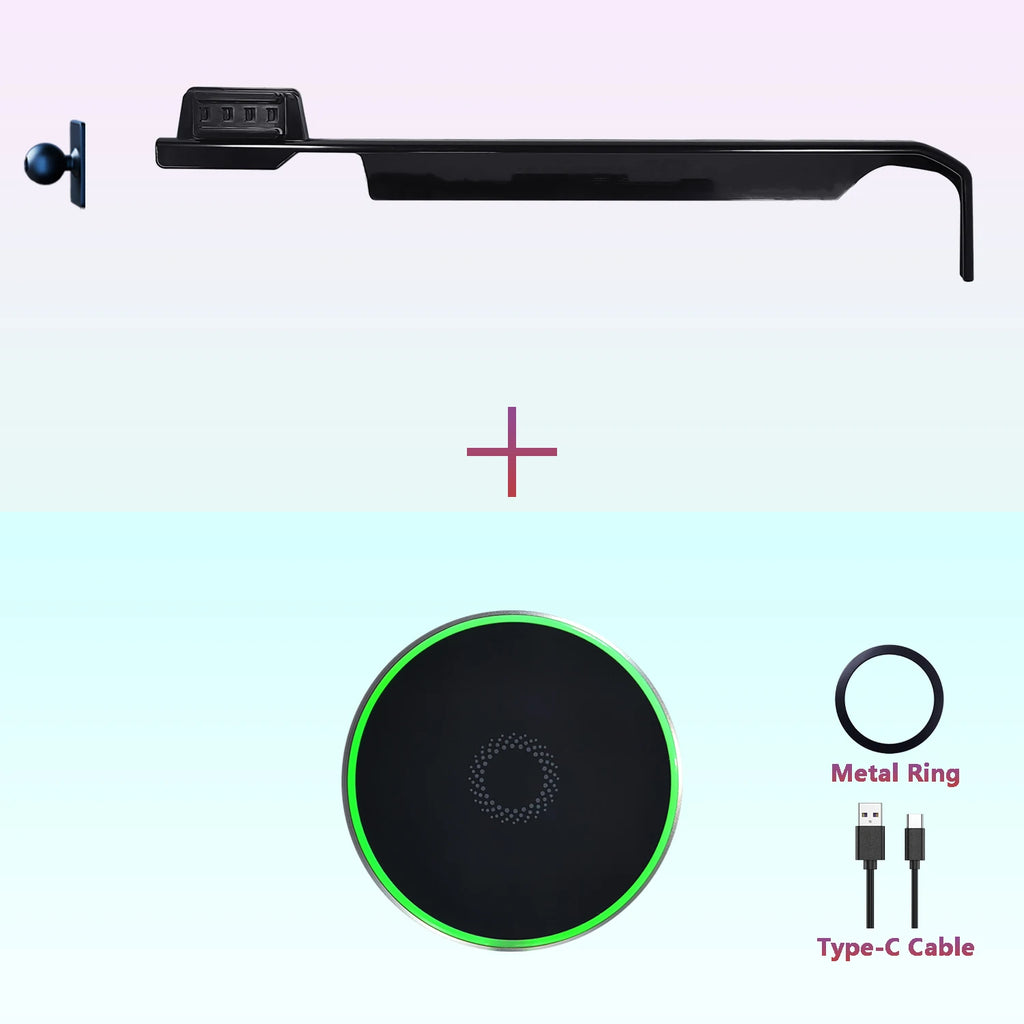 For Chevrolet Silverado 2022 2023 2024 Phone Holder Car Double Bracket Base Magnetic MagSafe Wireless Charging Car Phone Mount